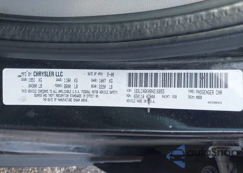 2008 Dodge Avenger Se z USA, uszkodzony, nr VIN 1B3LC46K08N216855